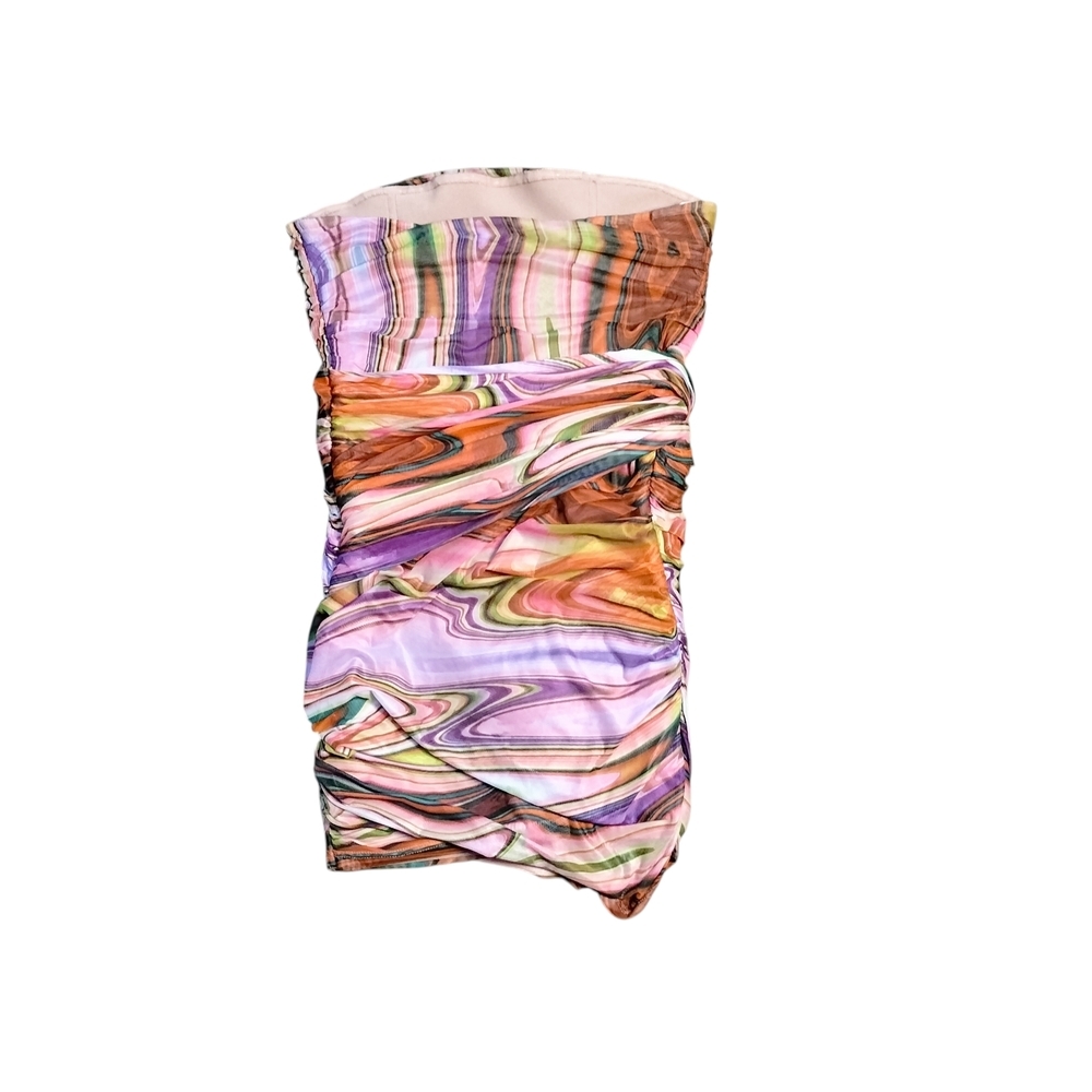 Elliatt Multicolor Whimsical Strapless Nala Dress Size Med. - Picture 7 of 9